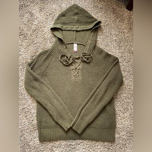 No Boundaries Knitted Sweater w Hood